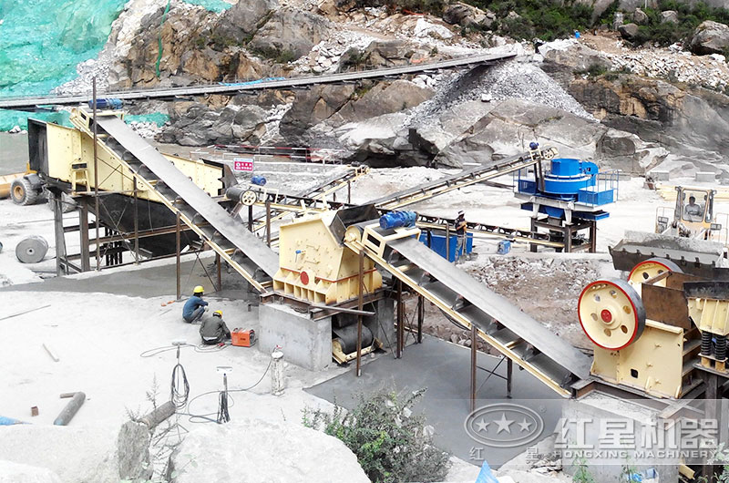 石頭破碎生産線現場圖 石頭破碎生産線現場圖