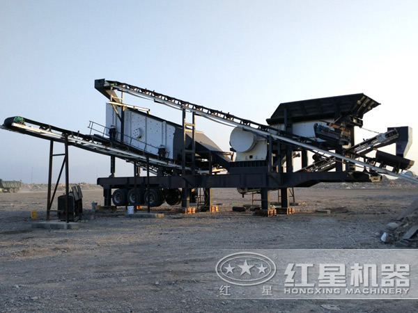 80移動式建築垃圾破碎機現場 80移動式建築垃圾破碎機現場