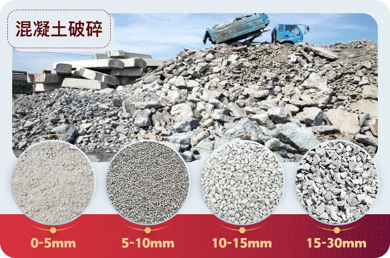 水泥塊破碎後再利用 水泥塊破碎後再利用