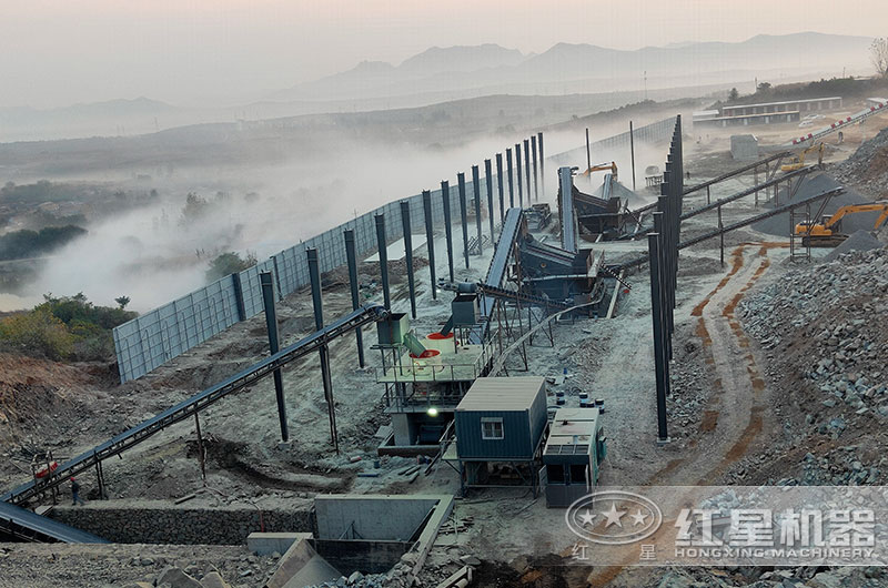 河北一時産200噸碎石加工生産客戶現場 河北一時産200噸碎石加工生産客戶現場