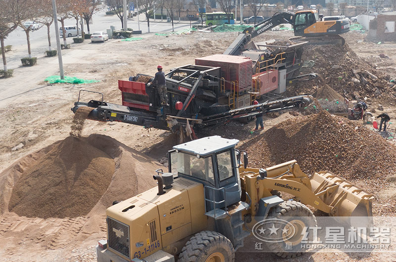 陝西建築垃圾破碎現場 陝西建築垃圾破碎現場