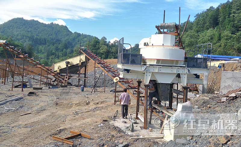 沖擊式制砂機制砂現場實拍 沖擊式制砂機制砂現場實拍