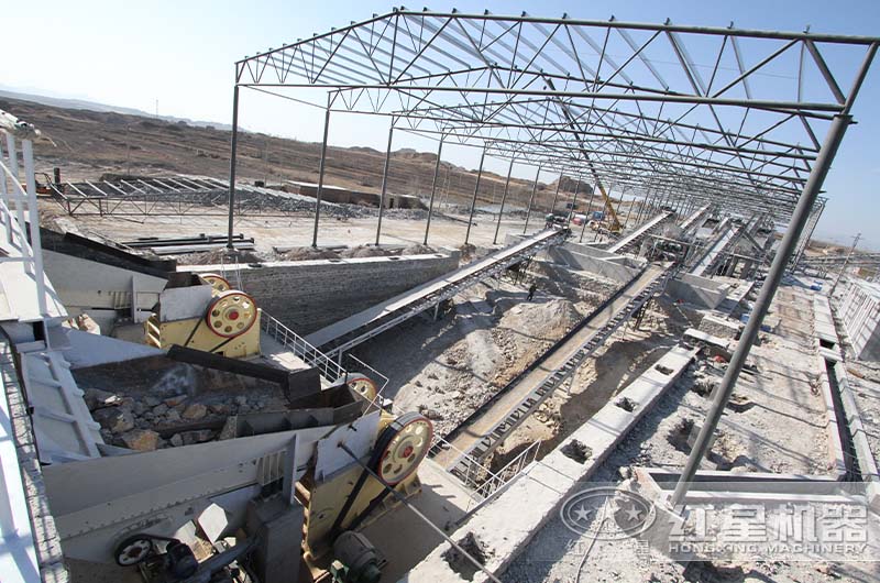 大型石子破碎機生産線現場 大型石子破碎機生産線現場