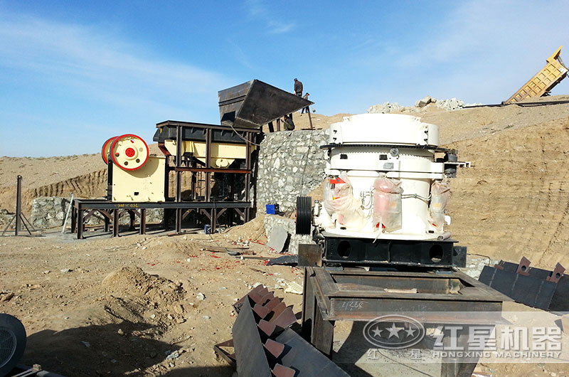 69鄂破+圓錐破碎機安裝搭建現場 69鄂破+圓錐破碎機安裝搭建現場