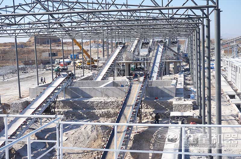 花崗岩碎石制砂生産線現場實拍 花崗岩碎石制砂生産線現場實拍