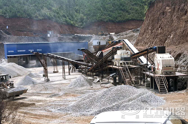 反擊制砂機搭配專業制砂機作業現場 反擊制砂機搭配專業制砂機作業現場