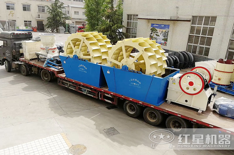 整套水洗機制砂設備裝車發貨中 整套水洗機制砂設備裝車發貨中