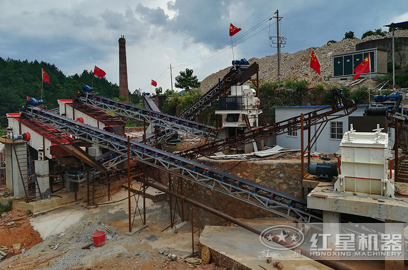 鄂破+反擊破+制砂機客戶現場 鄂破+反擊破+制砂機生産客戶現場