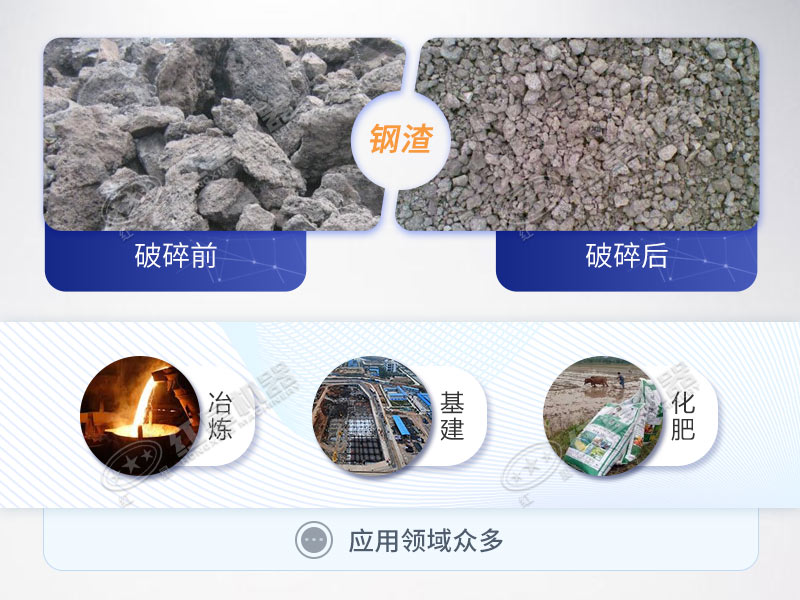 爐渣破碎後應用廣泛 爐渣破碎後應用廣泛