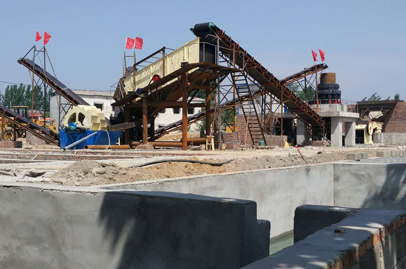 水洗機制砂生産現場 水洗機制砂生産現場