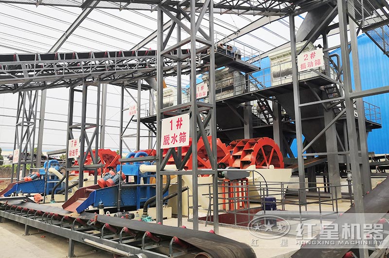 洗砂機洗選作業現場 洗砂機洗選作業現場