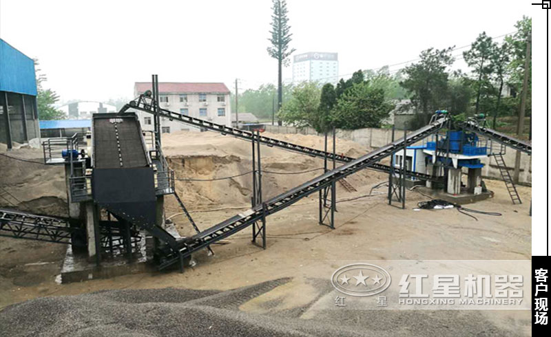 一小時産100噸VSI制砂機客戶現場