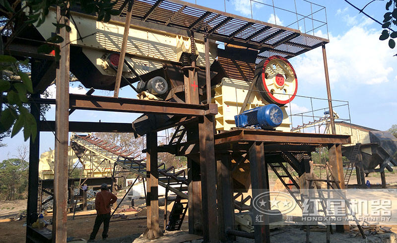 小型颚式破石機用戶生産現場