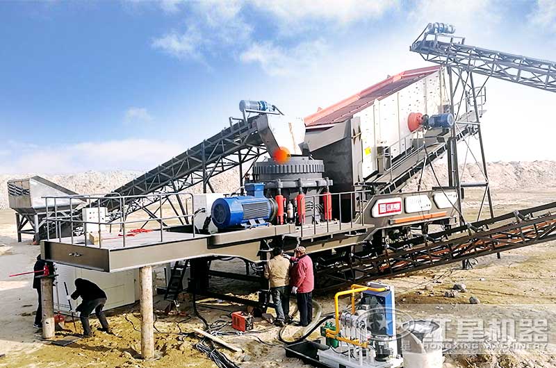 小型移動式碎石機客戶現場