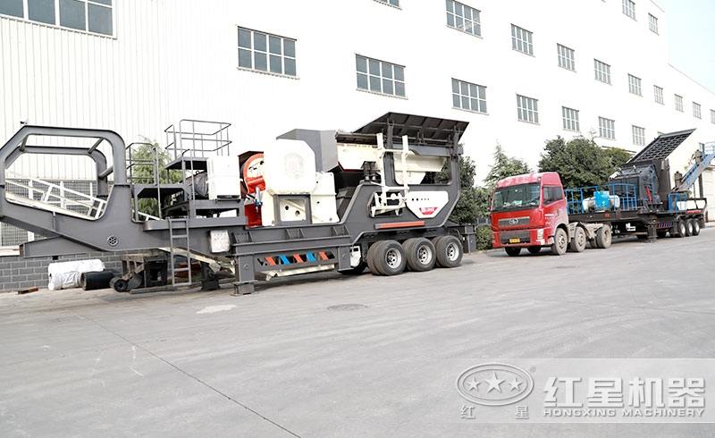 流動大型環保碎石破碎機