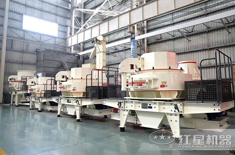 小型石子磨砂機車間一角