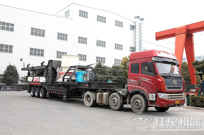 準備發貨的流動大型環保碎石破碎機