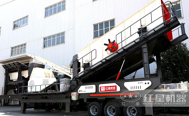 移動式石子加工機實拍圖 移動式石子加工機實拍圖