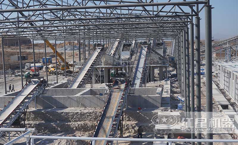 時産200噸石子生産線河北客戶現場 時産200噸石子生産線河北客戶現場