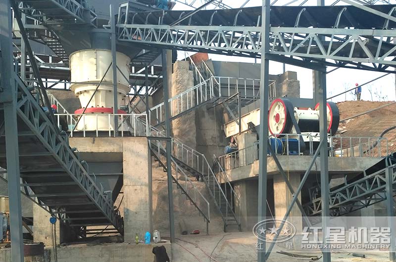 山西客戶碎石機生産現場實拍圖 山西客戶碎石機生産現場實拍圖