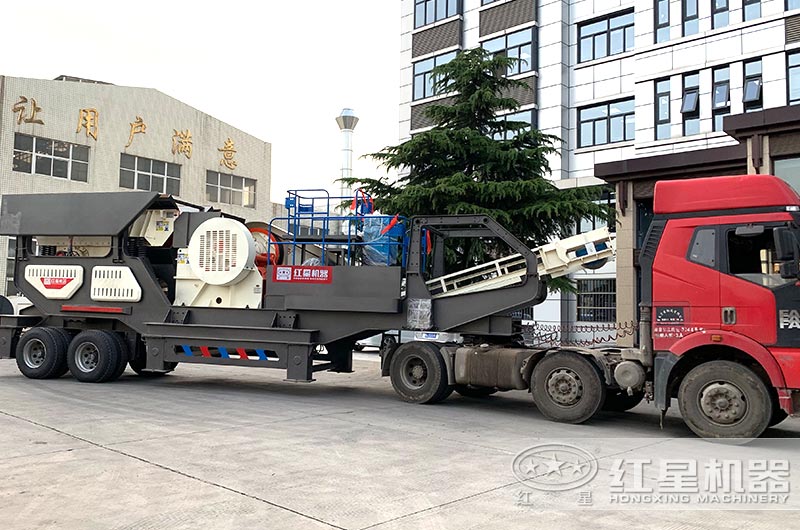 移動式建築垃圾處理設備直接開往客戶現場 移動式建築垃圾處理設備直接開往客戶現場