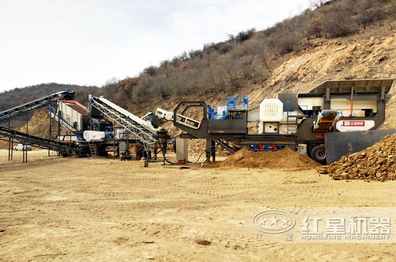 輪胎式鄂式移動石頭破碎機生産現場 輪胎式鄂式移動石頭破碎機生産現場