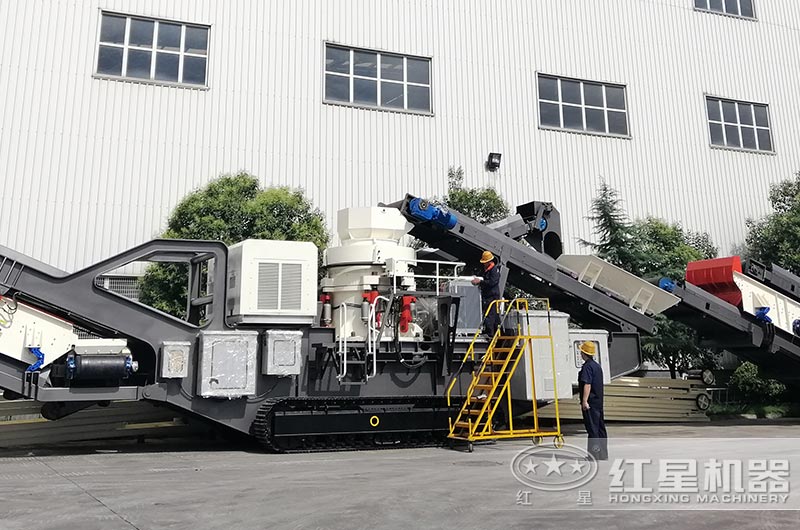 圖3:移動破碎石頭的機器_圓錐式 圖3:移動破碎石頭的機器_圓錐式