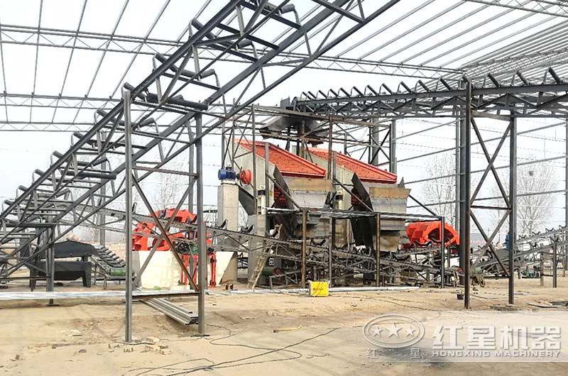 日産1000方洗沙設備安裝現場圖 日産1000方洗沙設備安裝現場圖