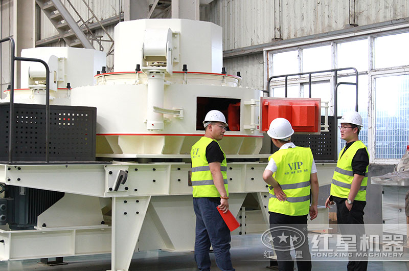 客戶到紅星設備生産車間實地考察 客戶到紅星設備生産車間實地考察