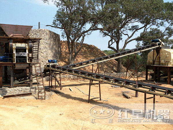 山東客戶方解石生産現場 山東客戶方解石生産現場