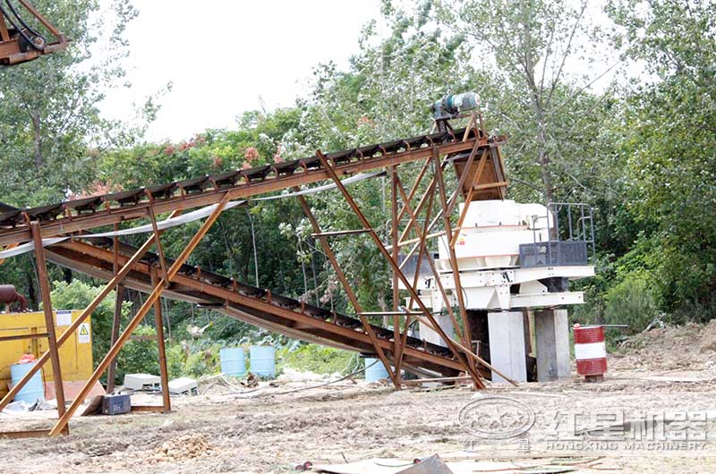 安徽客戶河卵石制砂機生産現場圖 安徽客戶河卵石制砂機生産現場圖