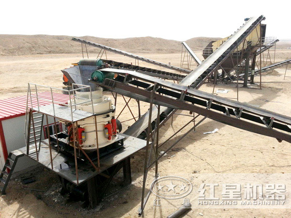 圓錐式粉碎機加工河卵石現場圖 圓錐式粉碎機加工河卵石現場圖