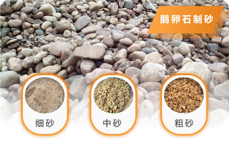 鵝卵石制砂後成品 鵝卵石制砂後成品