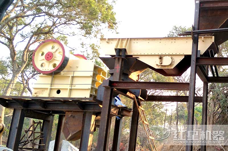 颚式破碎機現場作業圖片 颚式破碎機現場作業圖片