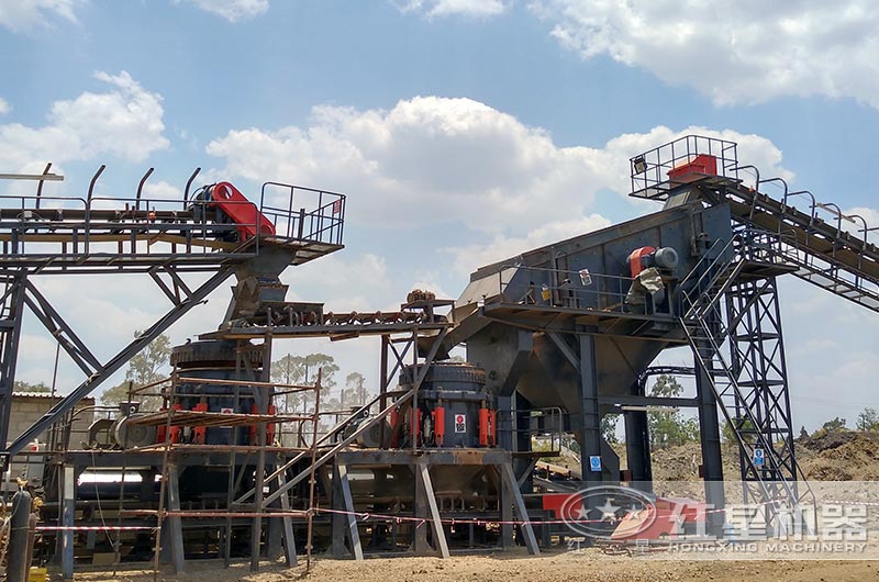 兩台圓錐破并行使用,處理能力更強 兩台圓錐破并行使用,處理能力更強