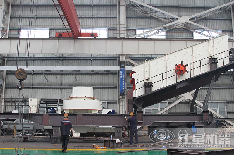 車載流動式制砂機部件配置現場 車載流動式制砂機部件配置現場