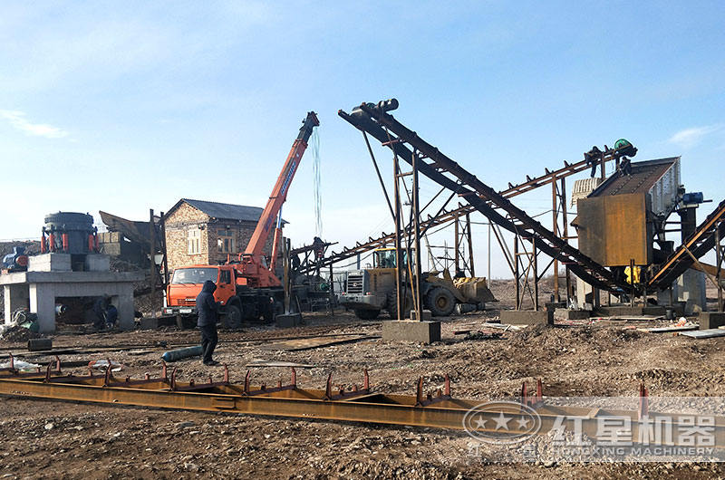 花崗岩石子生産線時産200噸現場 花崗岩石子生産線時産200噸現場