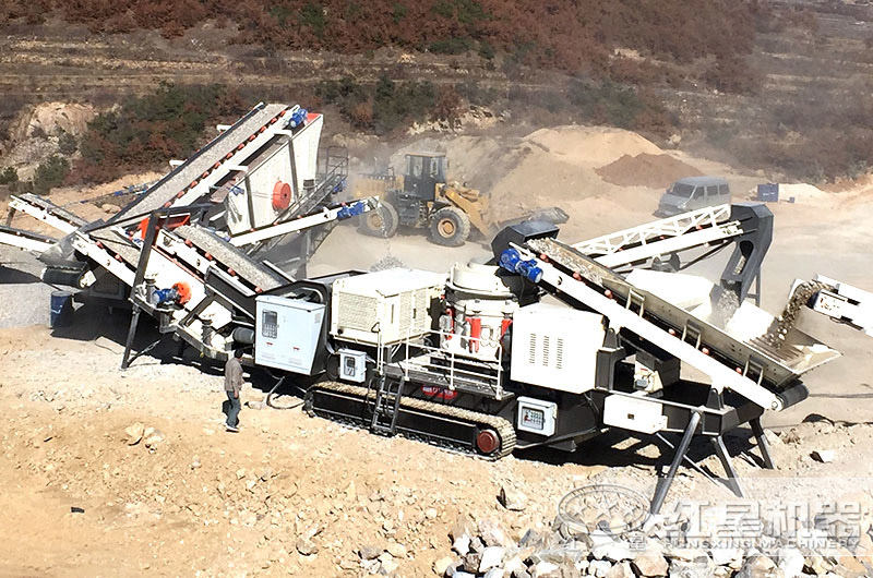 小型移動破碎機一體化機組設備安裝 小型移動破碎機一體化機組設備安裝