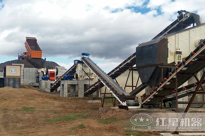 此套颚破+反擊破的中小型制砂機械設備報價約60萬 此套颚破+反擊破的中小型制砂機械設備報價約60萬