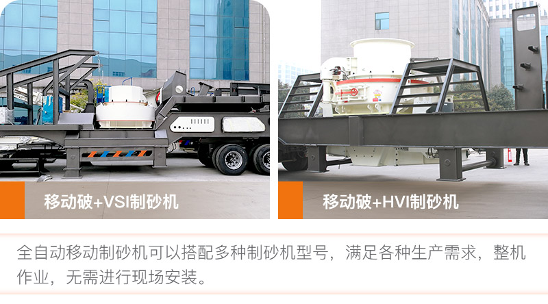 全自動移動制砂機多種搭配方式 全自動移動制砂機多種搭配方式