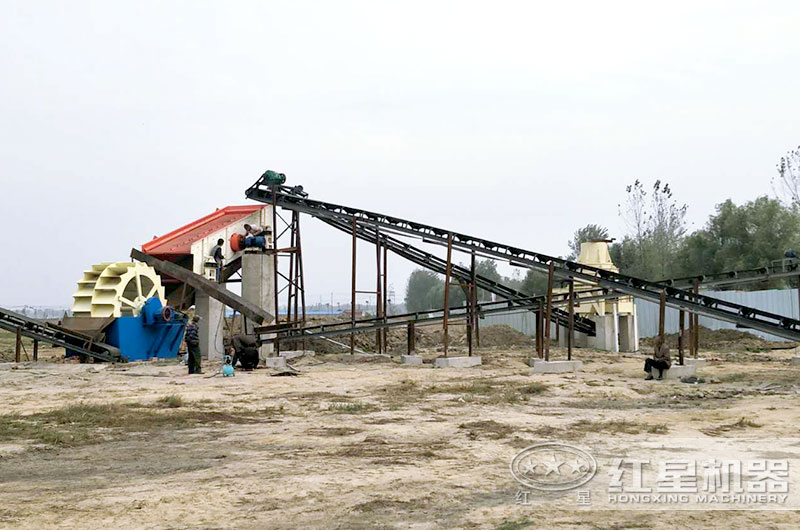 砂石生産線:制砂機+洗砂機 砂石生産線:制砂機+洗砂機