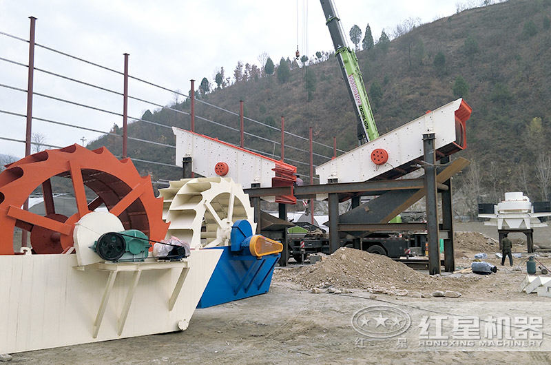 小型洗沙場安裝中 小型洗沙場安裝中