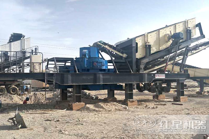可移動的制沙生産線,制砂篩分一體機 可移動的制沙生産線,制砂篩分一體機