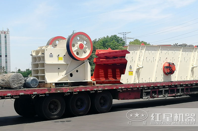 石料破碎生産線設備發貨現場 石料破碎生産線設備發貨現場