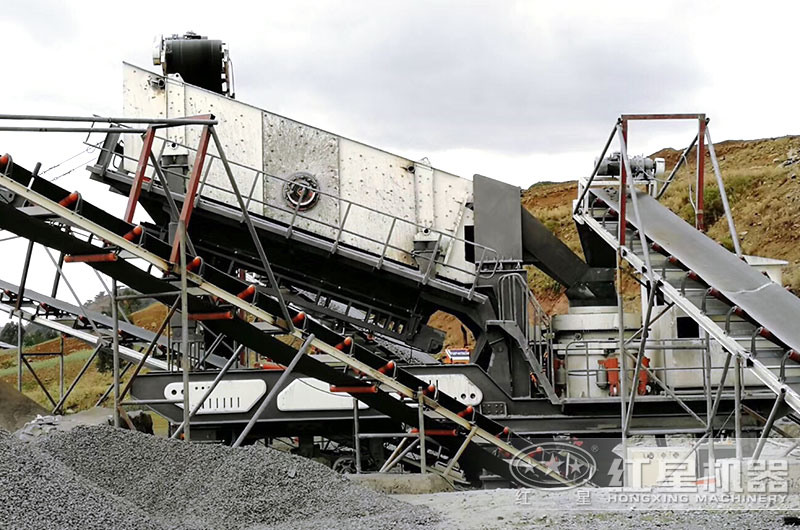 圓錐移動破碎機設備生産現場,輪胎式 圓錐移動破碎機設備生産現場,輪胎式