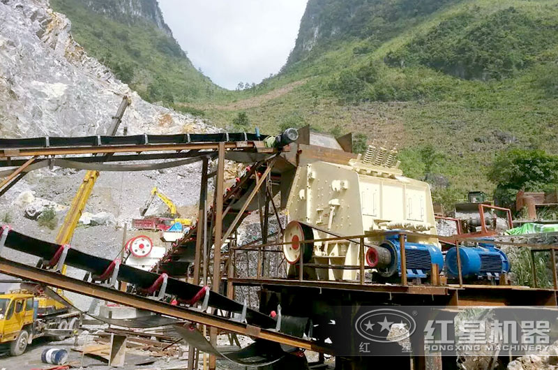 1210反擊破碎機生産現場,效率高,成品料品質好 1210反擊破碎機生産現場,效率高,成品料品質好