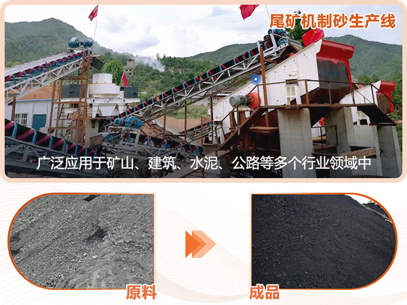尾礦機制砂制砂前後,用途廣泛 尾礦機制砂制砂前後,用途廣泛