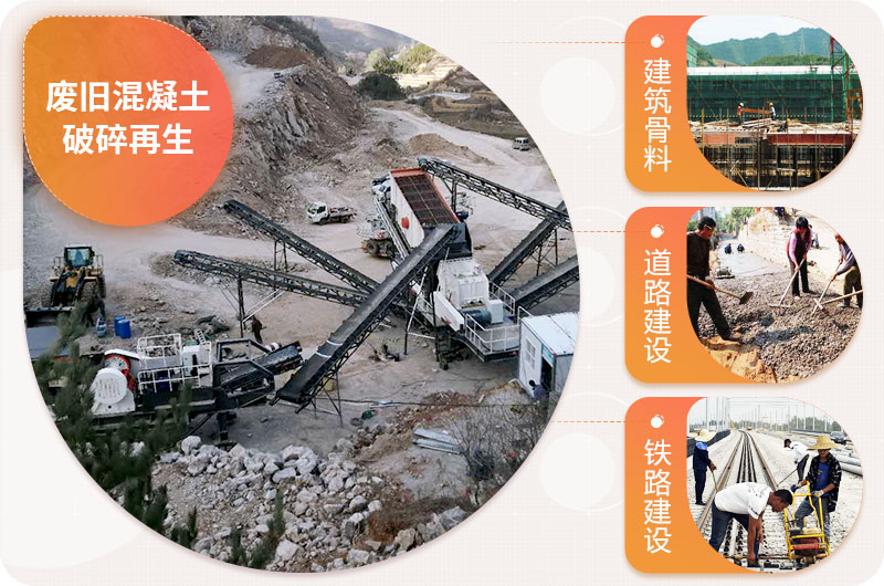 廢舊混凝土破碎再生料用處多多 廢舊混凝土破碎再生料用處多多