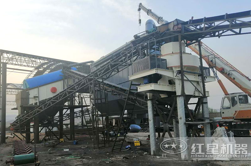 保定曲陽一小時300-500噸打沙機生産現場 保定曲陽一小時300-500噸打沙機生産現場