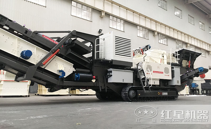 履帶式移動砂石粉碎機 履帶式移動砂石粉碎機